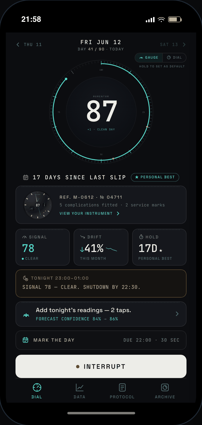 CALIBRE app home screen